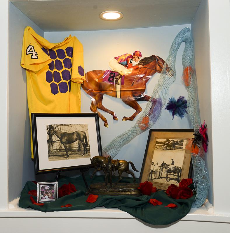 Derby themed alcove.